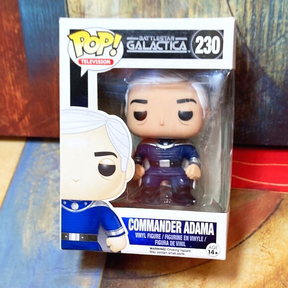 [NEW] Funko Pop Television #230 Battlestar Galactica Commander Adama Collectible - Picture 1 of 8